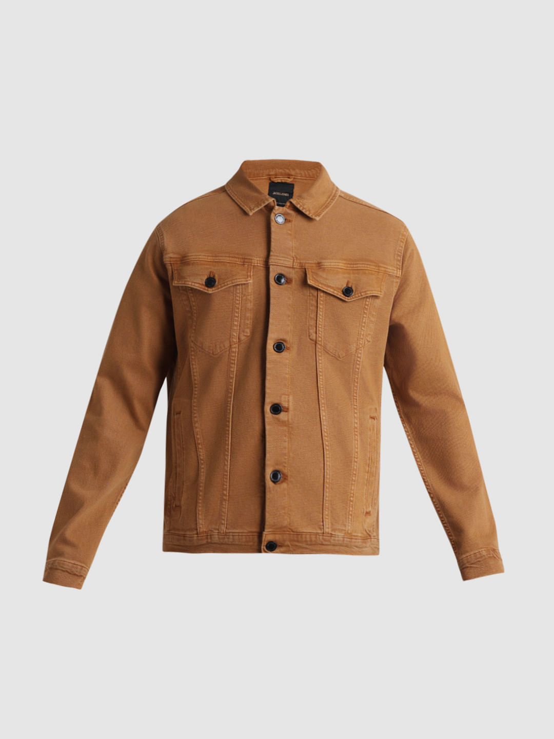 URBAN RACERS by JACK&JONES Dark Brown Over-Dyed Casual Jacket