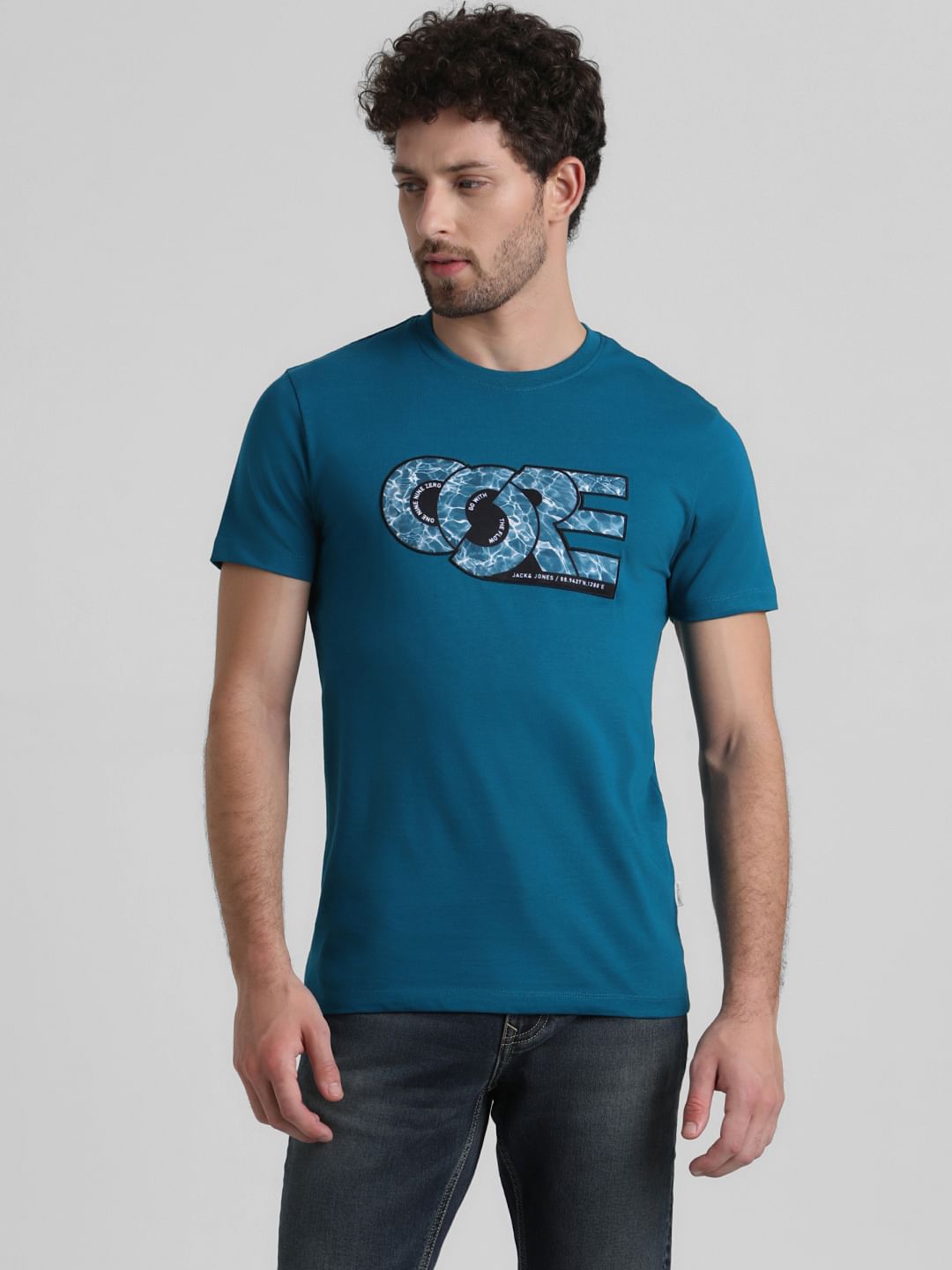 Core Blue Crew Neck T-shirt