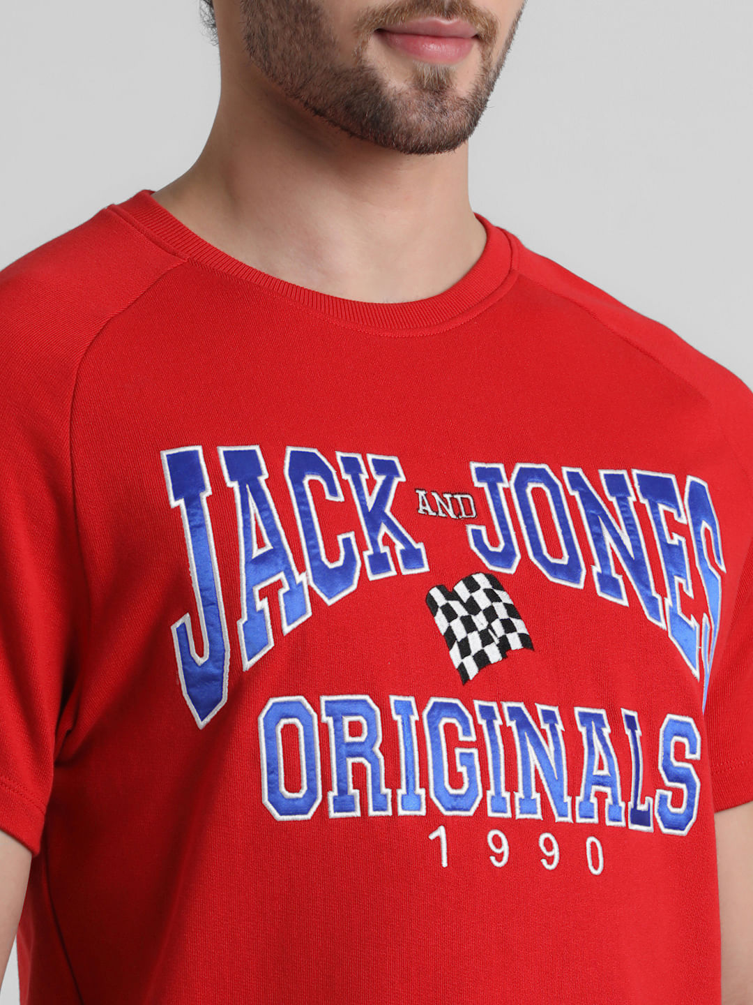 Originals Red Logo Print T-shirt