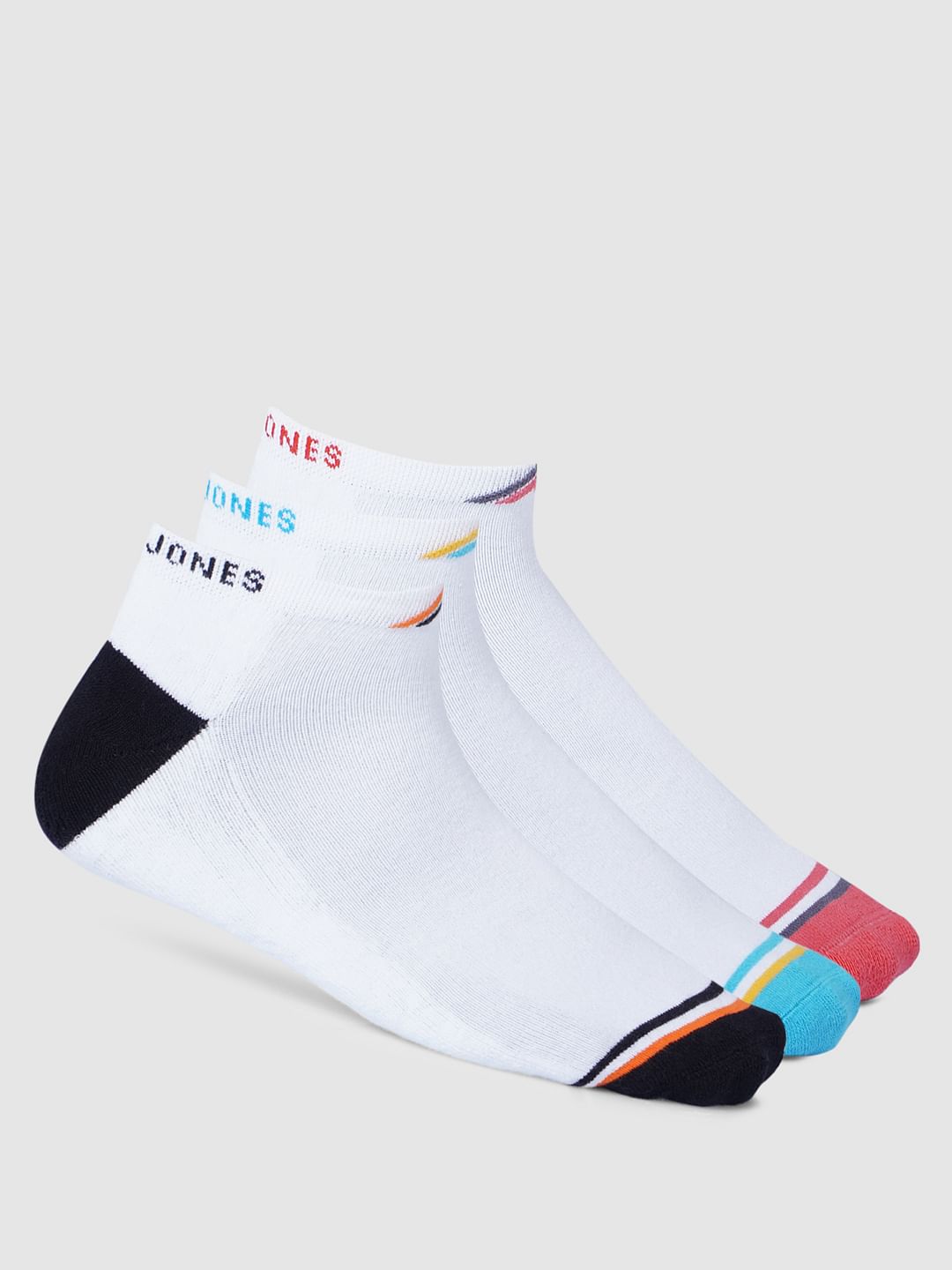 Pack of 3 White Terry Ankle Length Socks