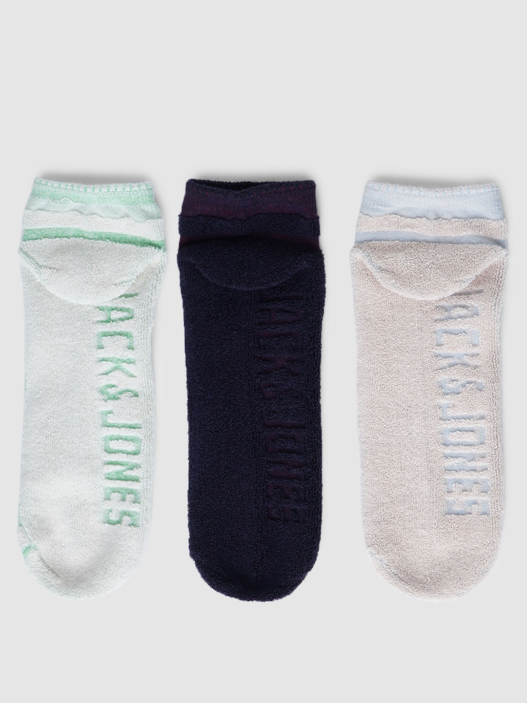 Pack Of 3 Reversible Terry Socks