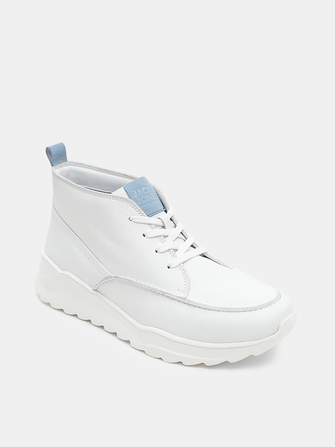 White Leather Summer Boots