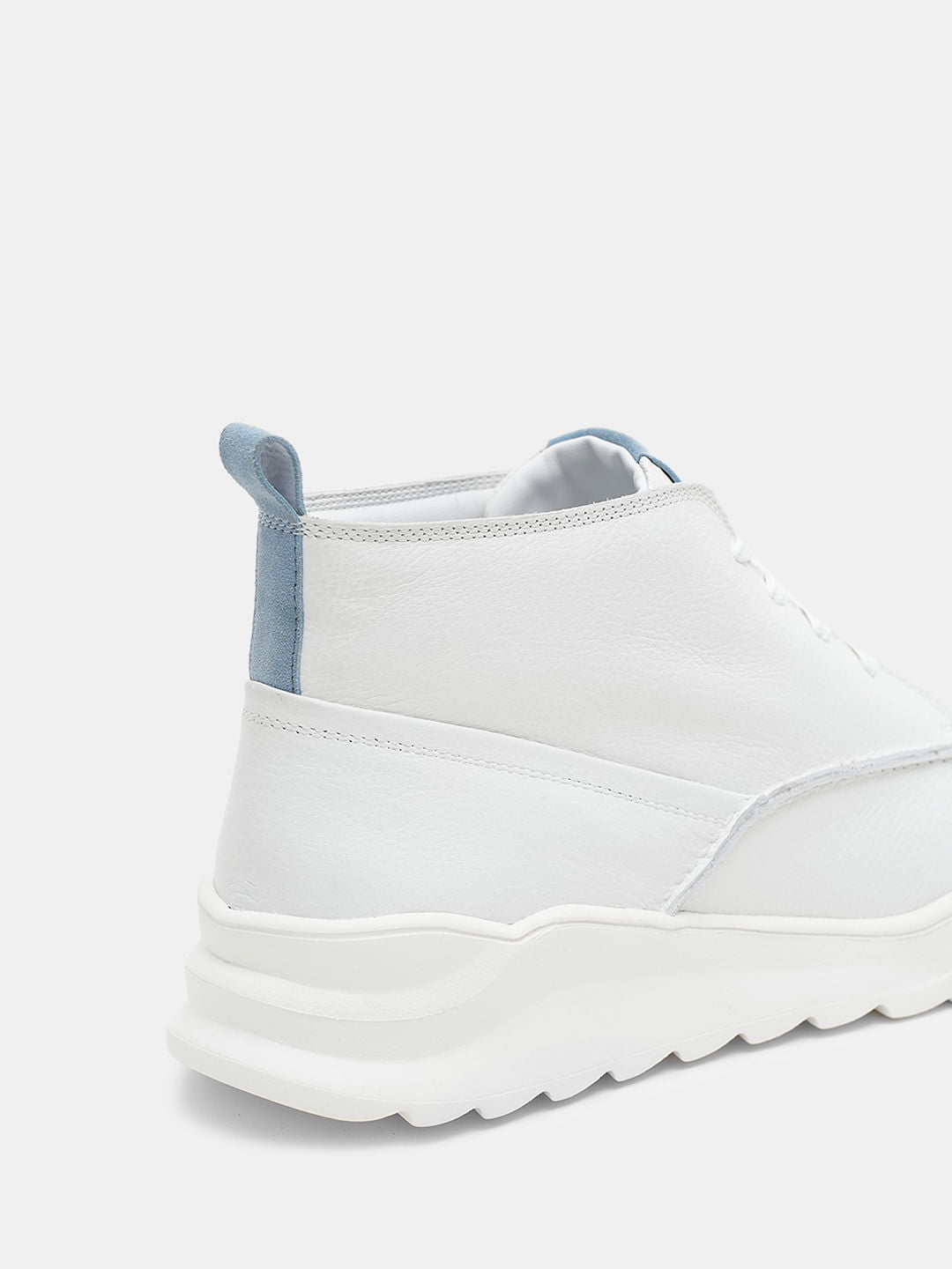 White Leather Summer Boots