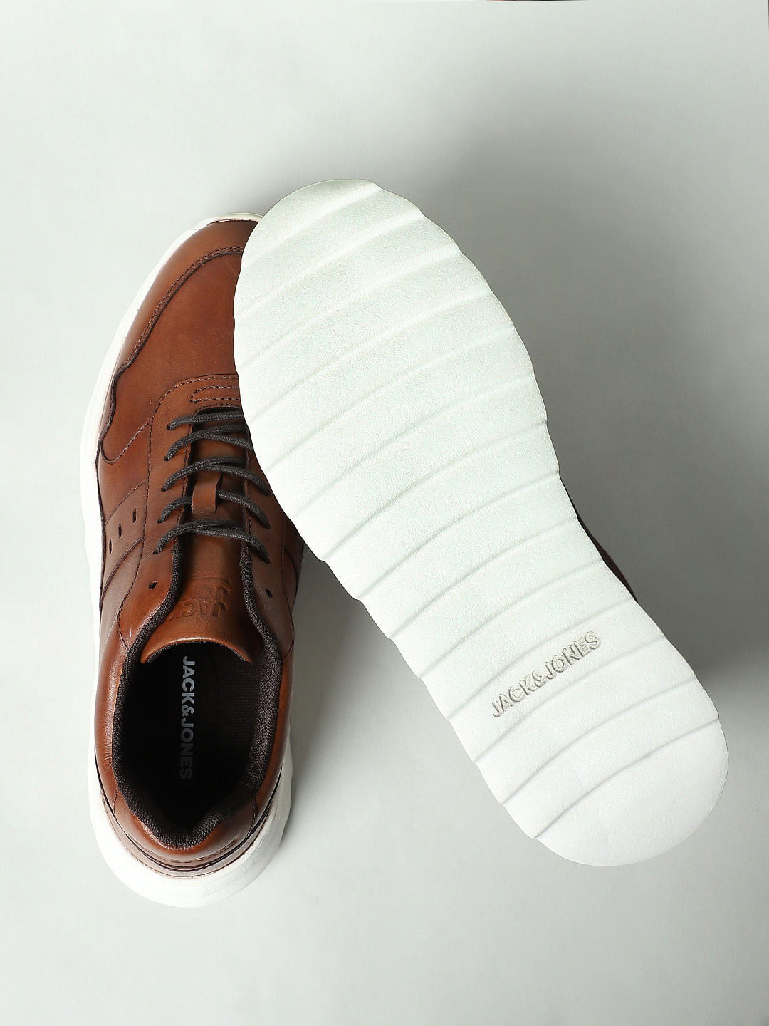 Brown Premium Leather Sneakers
