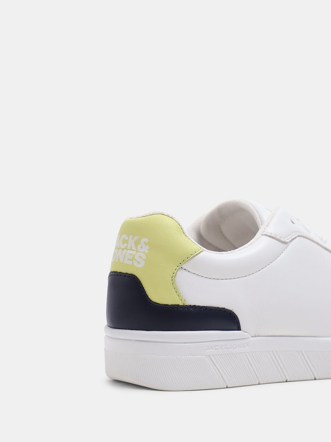 White Lace-Up Skater Sneakers