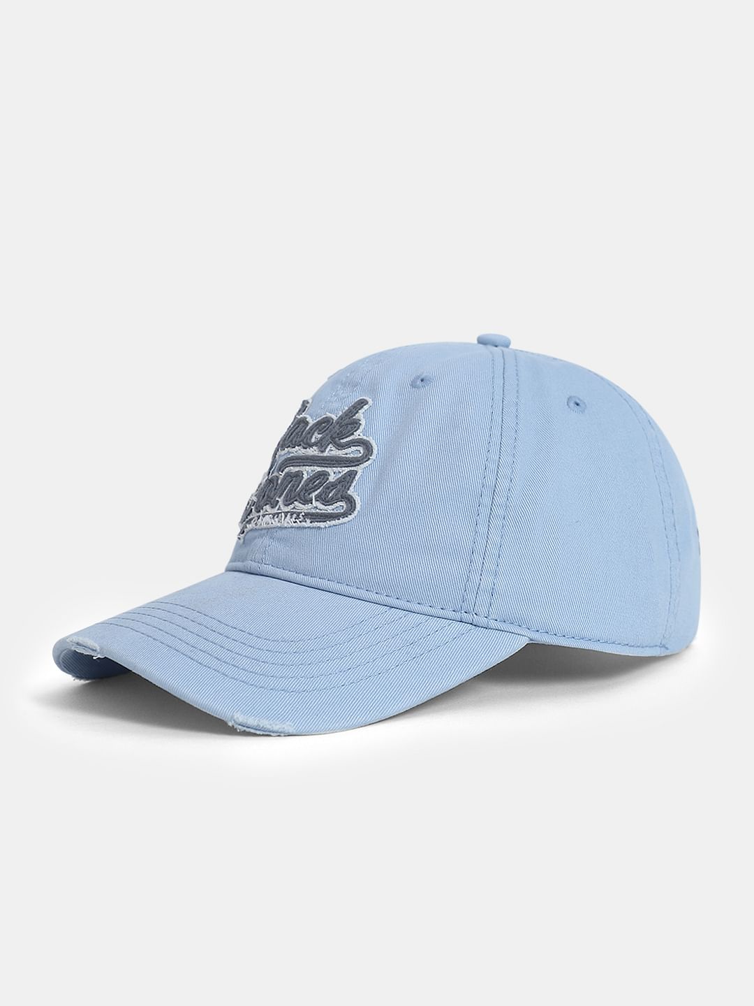Blue Embroidered Logo Varsity Cap