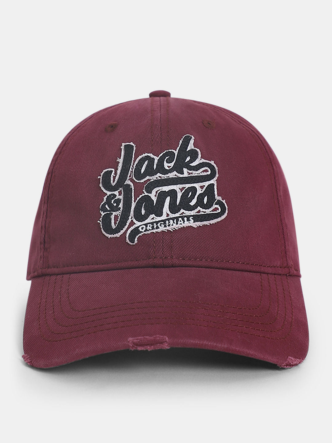 Maroon Embroidered Logo Varsity Cap