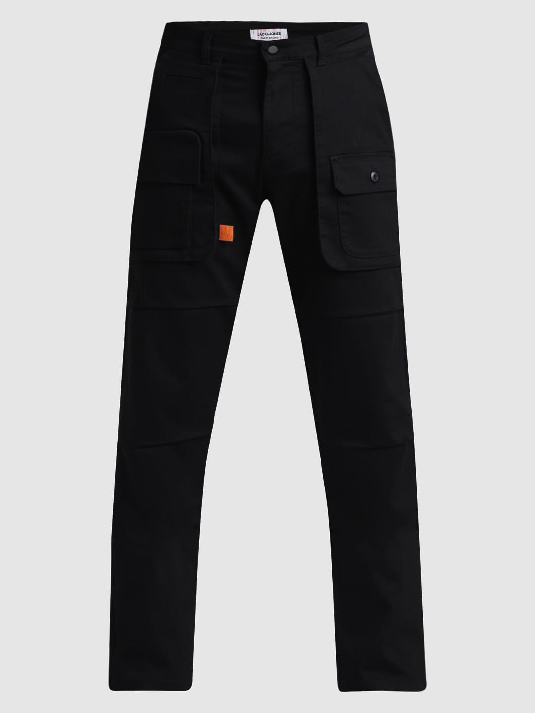 Black Low Rise Slim Fit Pants