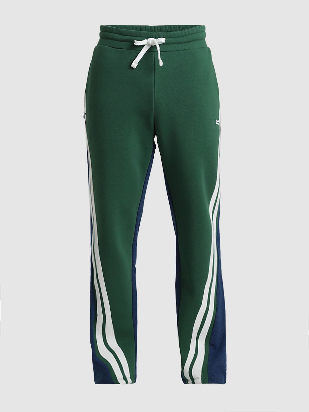 Green & Blue Mid Rise Wide Leg Sweatpants