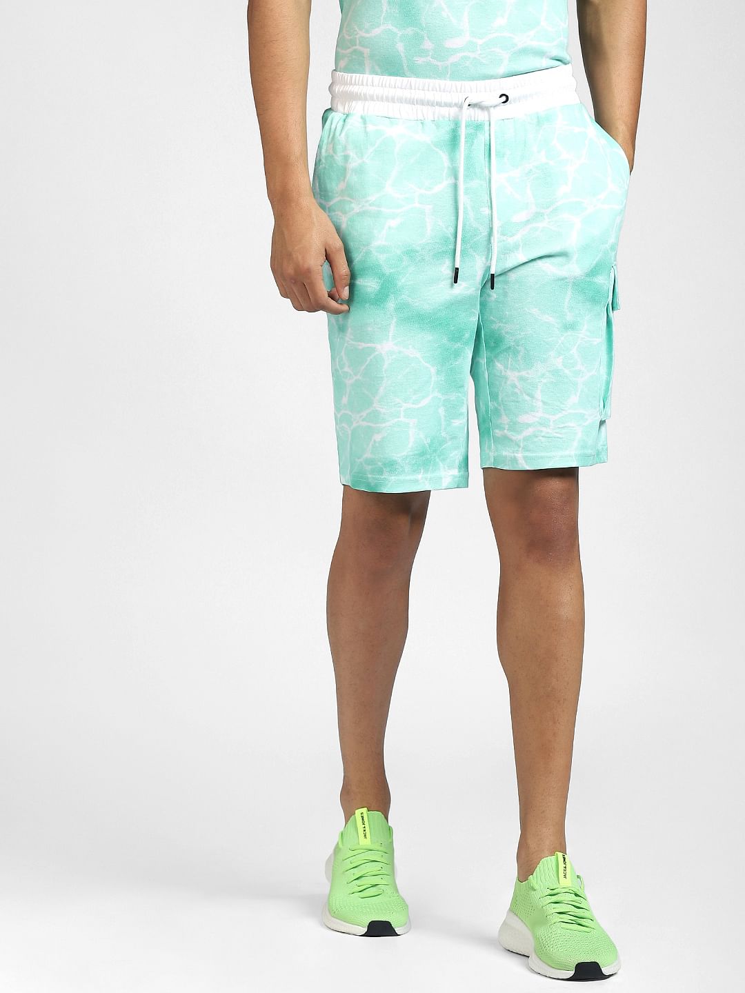 Green Tie Dye Co-ord Shorts