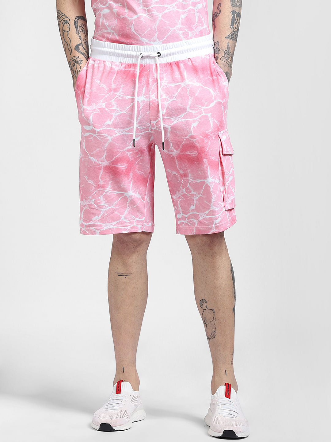 Pink Tie Dye Co-ord Shorts