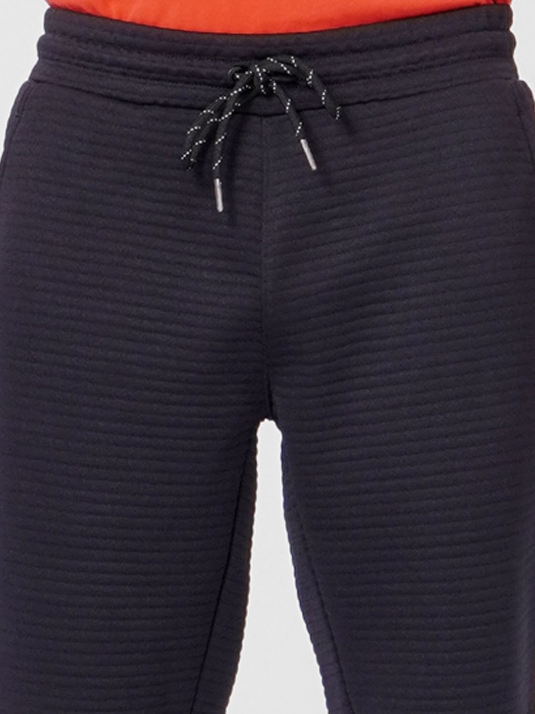 Navy Blue Mid Rise Sweatshorts