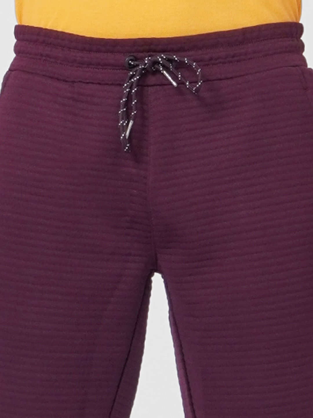 Maroon Mid Rise Sweatshorts