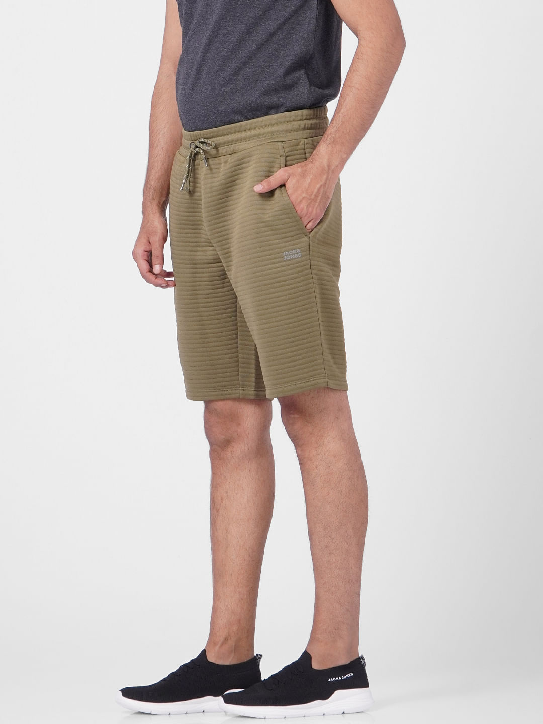 Green Mid Rise Sweatshorts
