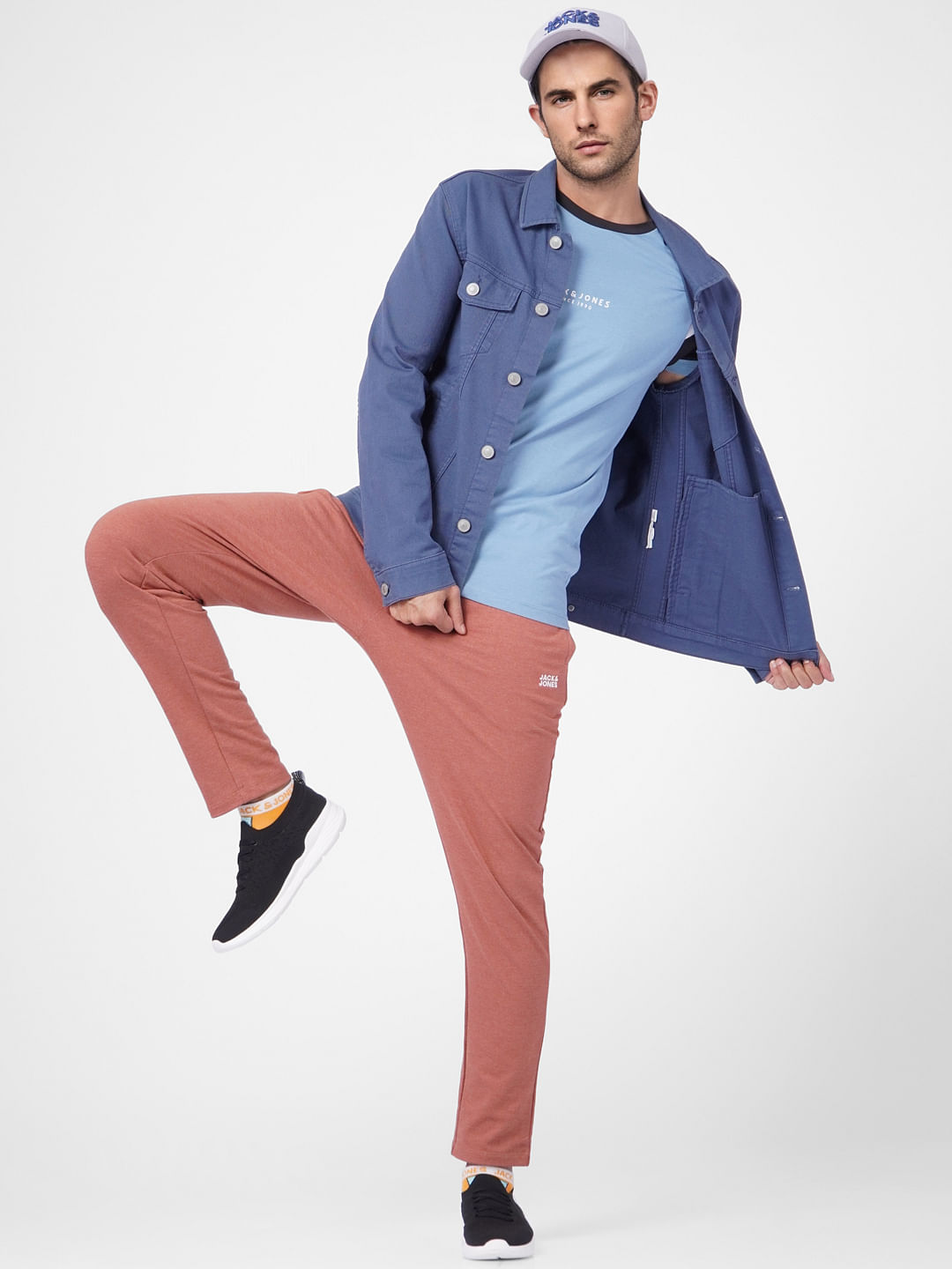 Brown Low Rise Trackpants