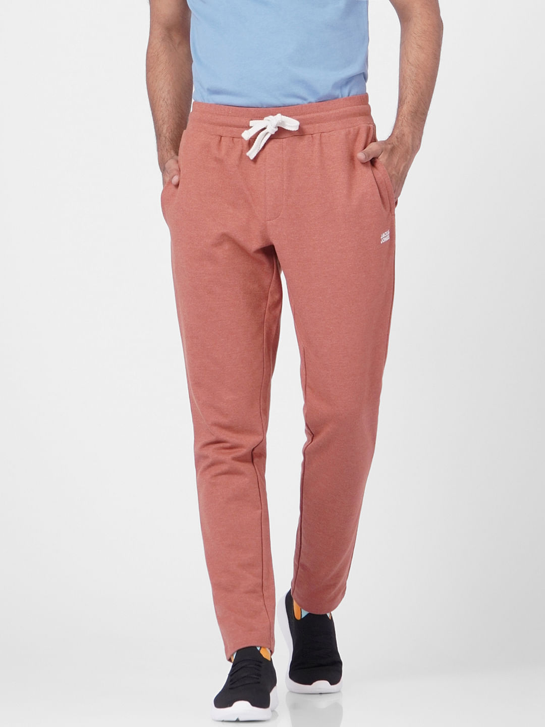 Brown Low Rise Trackpants