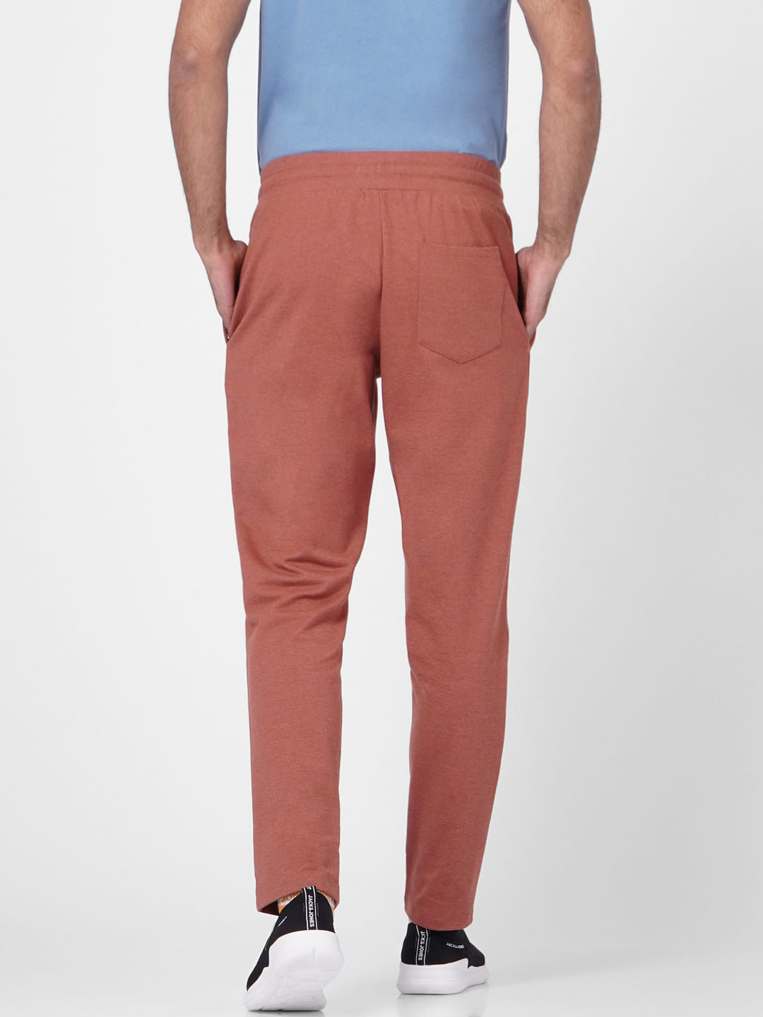 Brown Low Rise Trackpants