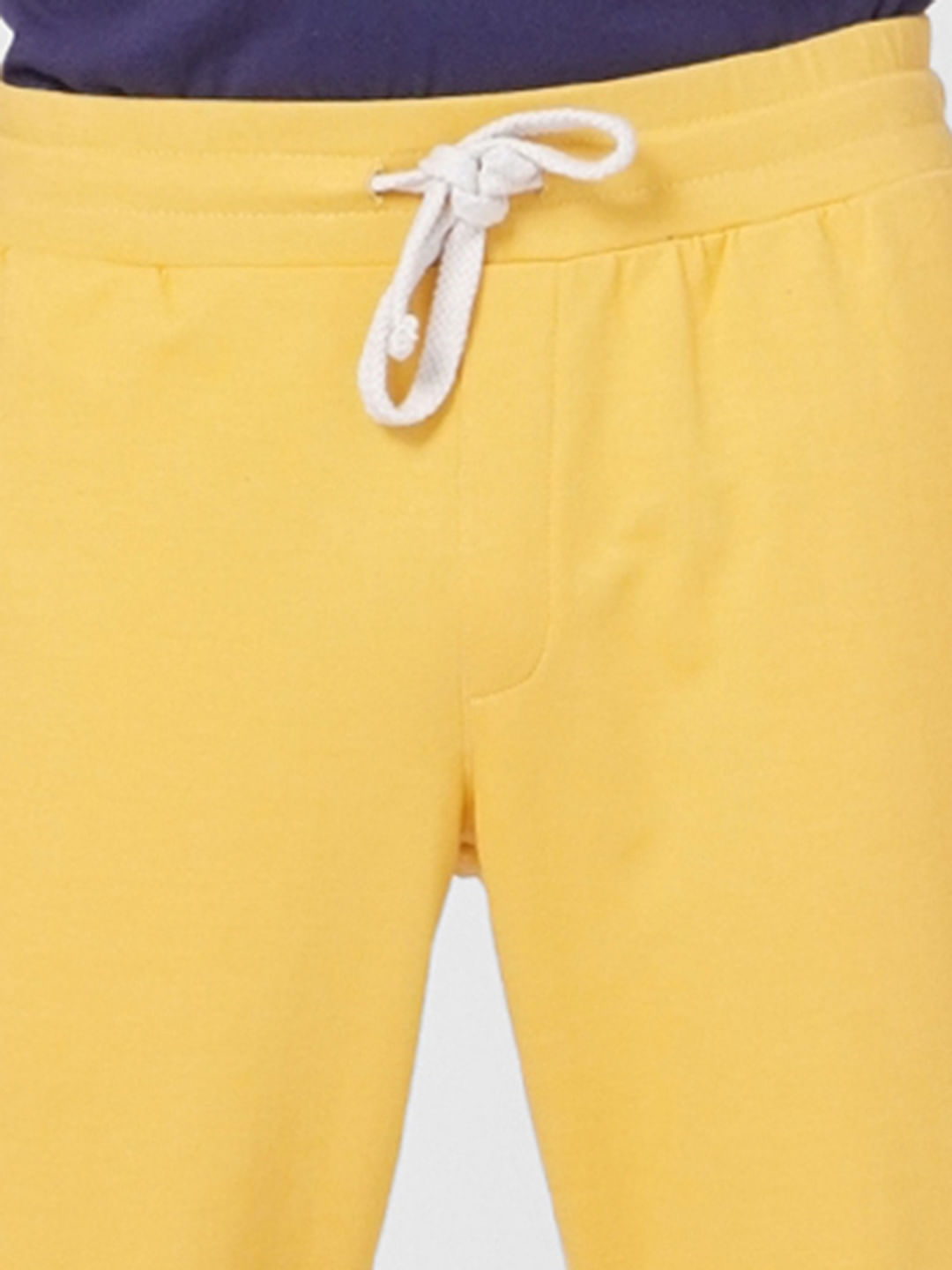 Yellow Mid Rise Trackpants
