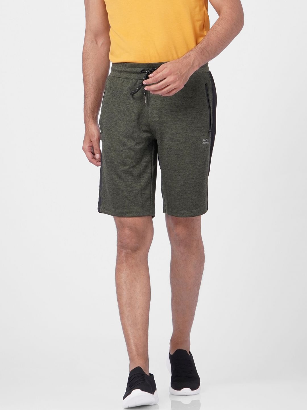 Green Mid Rise Sweatshorts