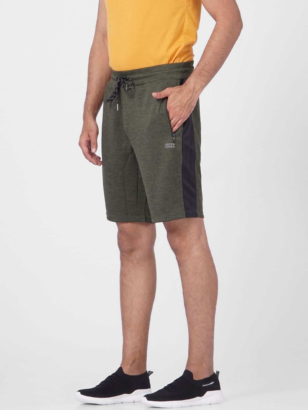 Green Mid Rise Sweatshorts