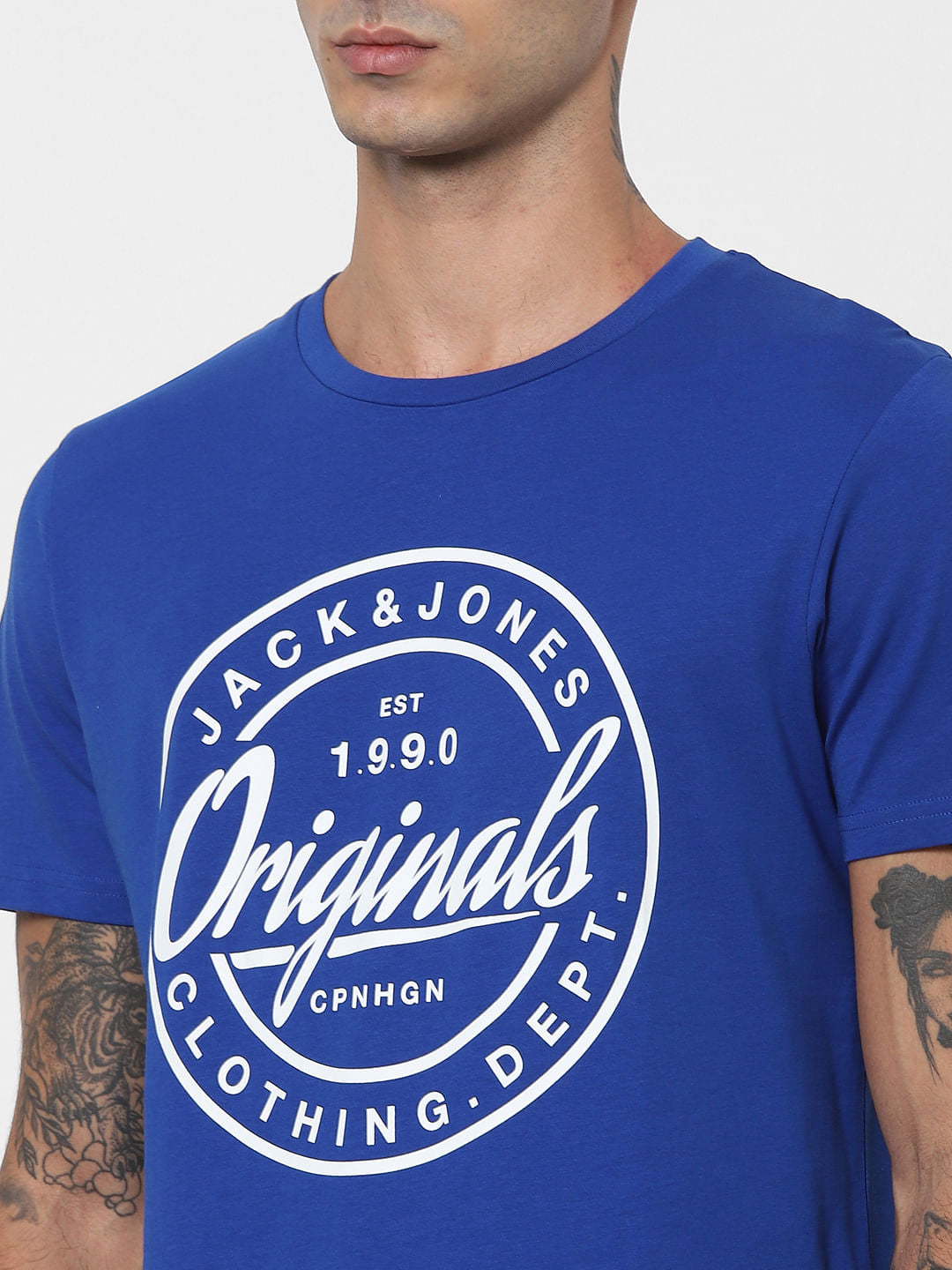 Blue Graphic Print T-shirt