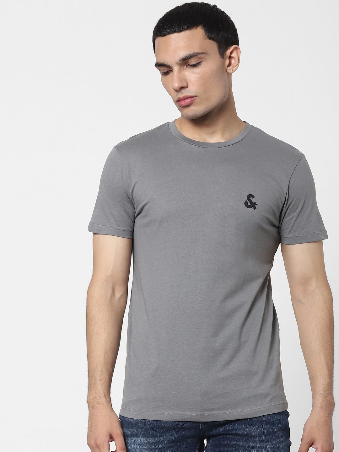 Grey Crew Neck T-shirt
