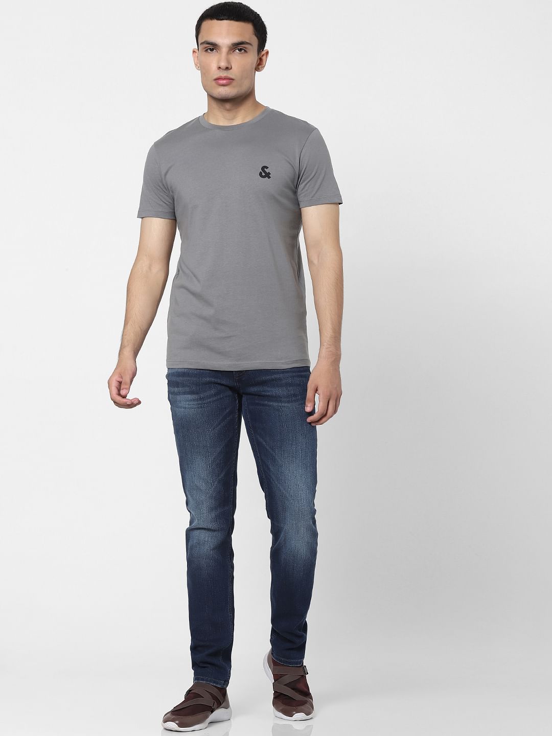 Grey Crew Neck T-shirt