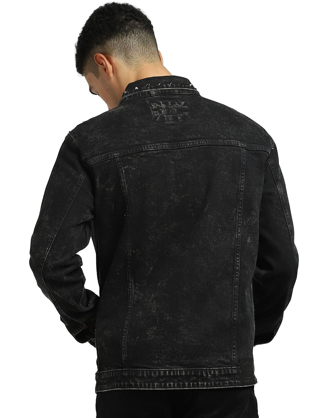 Black Embellished Denim Jacket