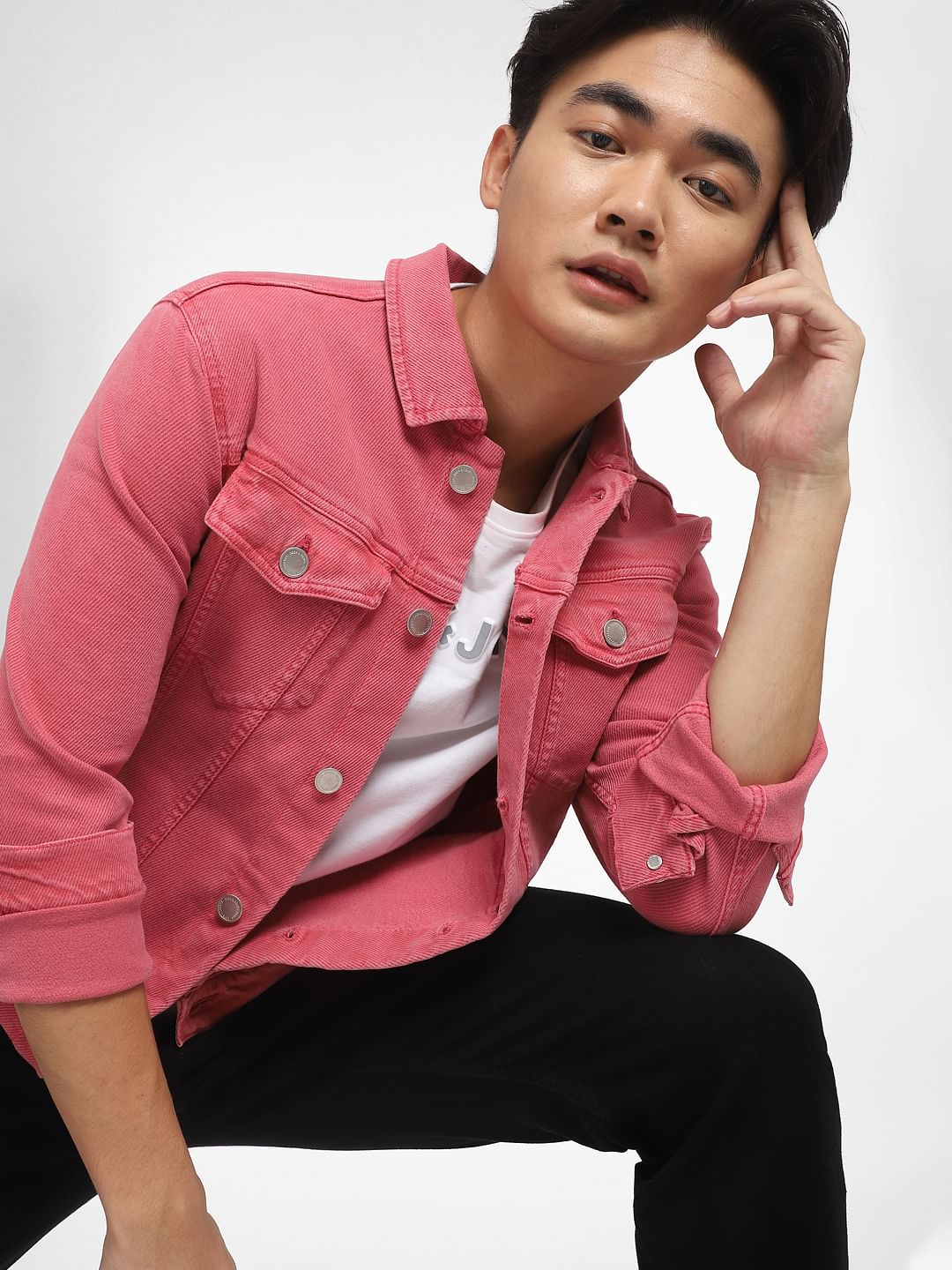 Pink Field Denim Jacket