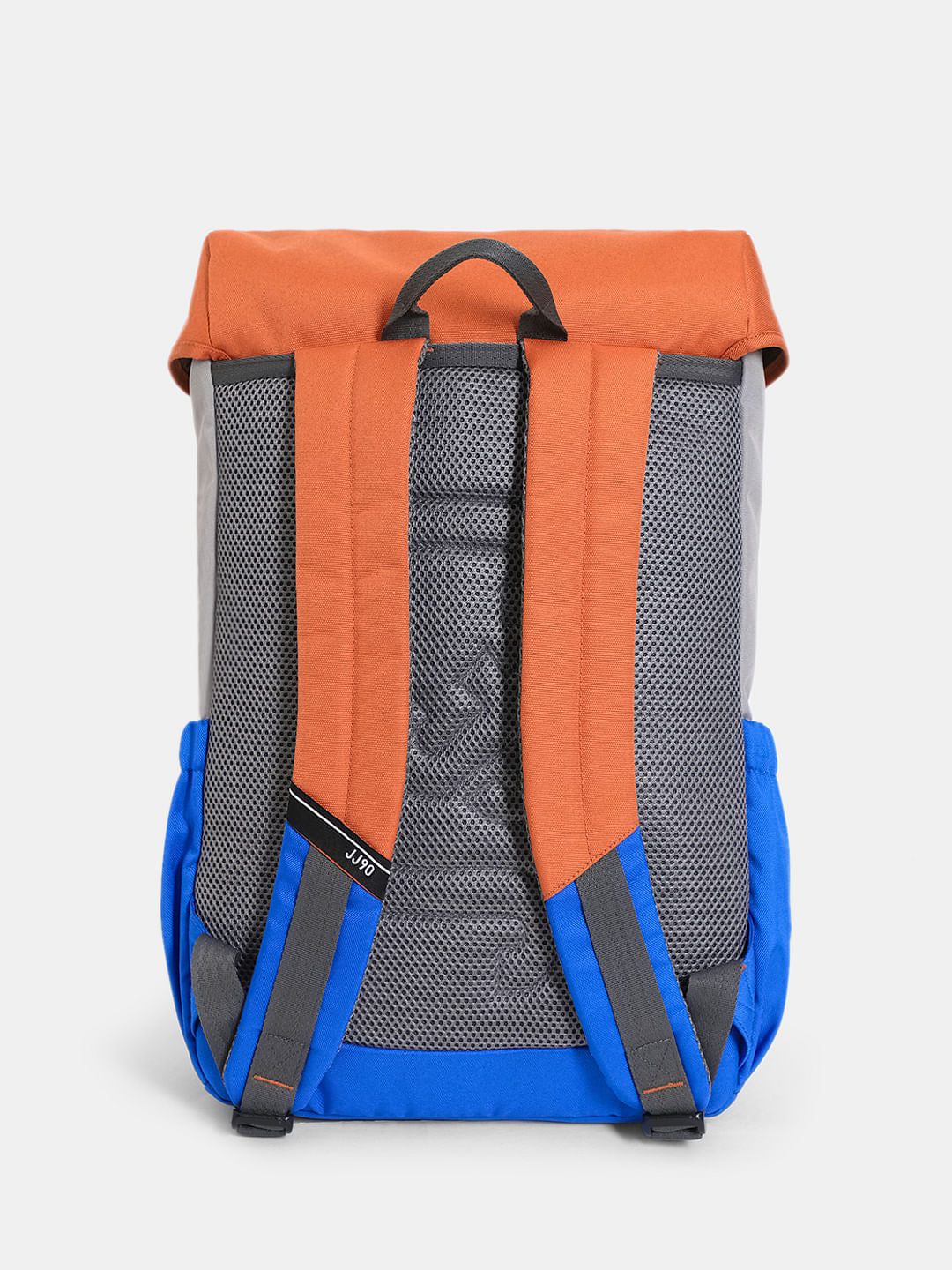 Orange Colourblocked Utility Backpack