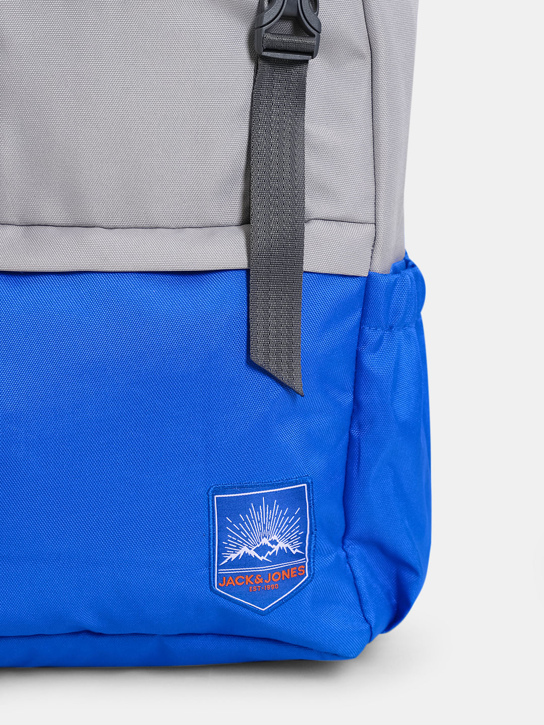 Orange Colourblocked Utility Backpack