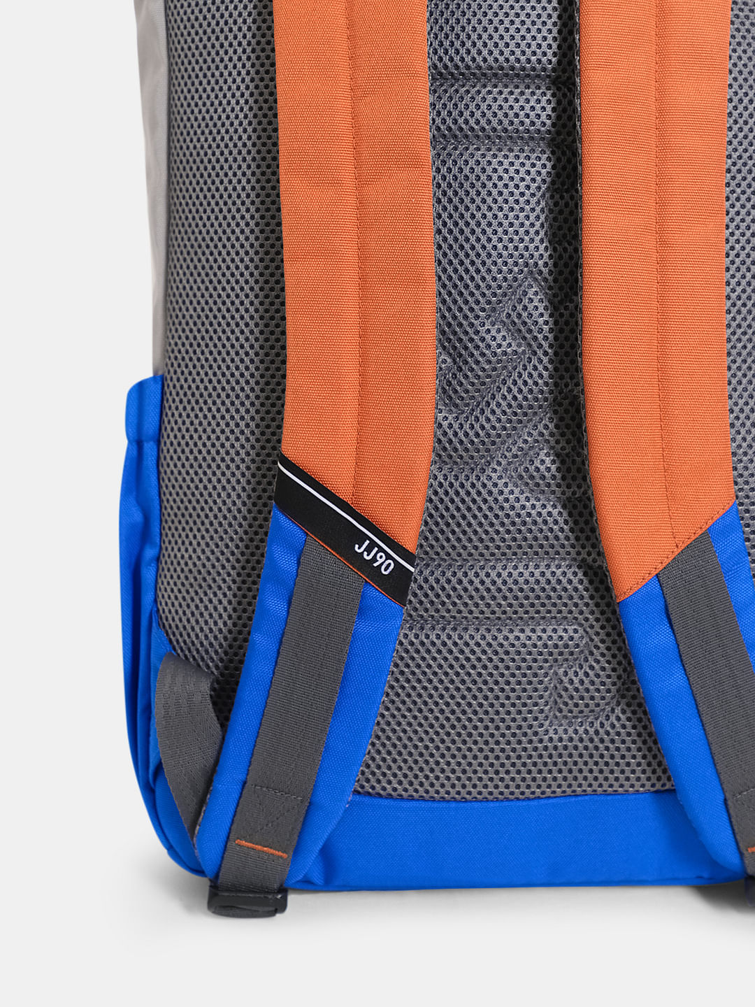 Orange Colourblocked Utility Backpack