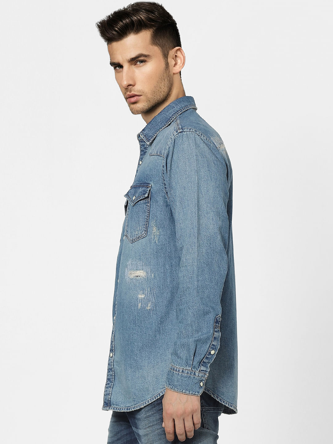 Blue Denim Full Sleeves Shirt