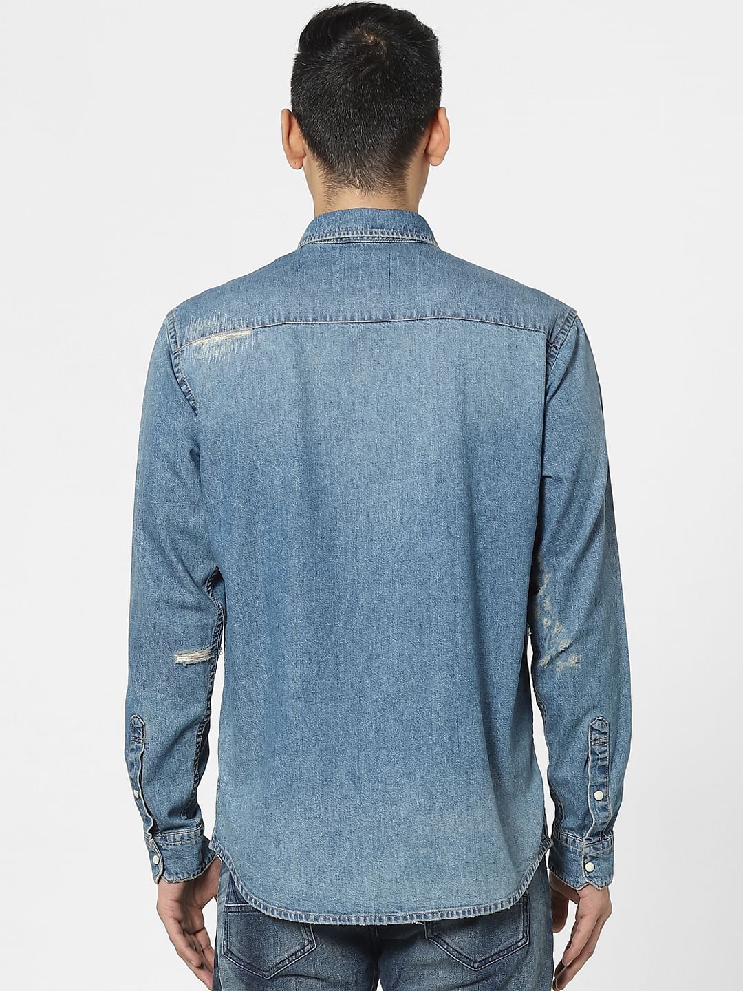 Blue Denim Full Sleeves Shirt