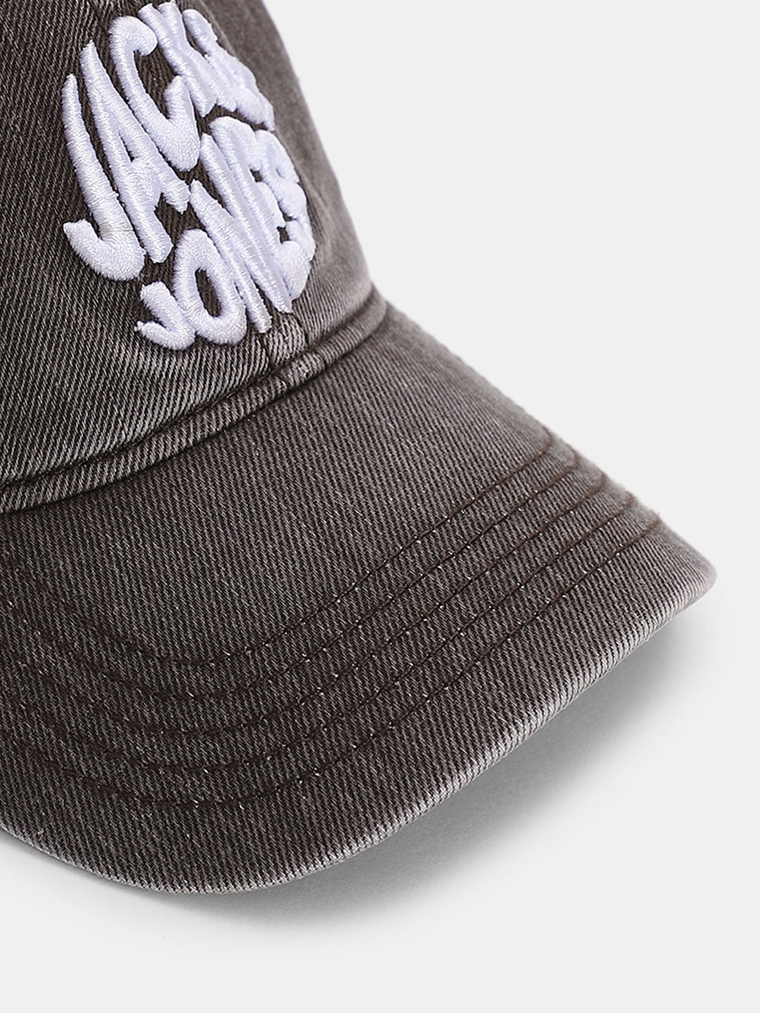 Grey Faded Denim Cap
