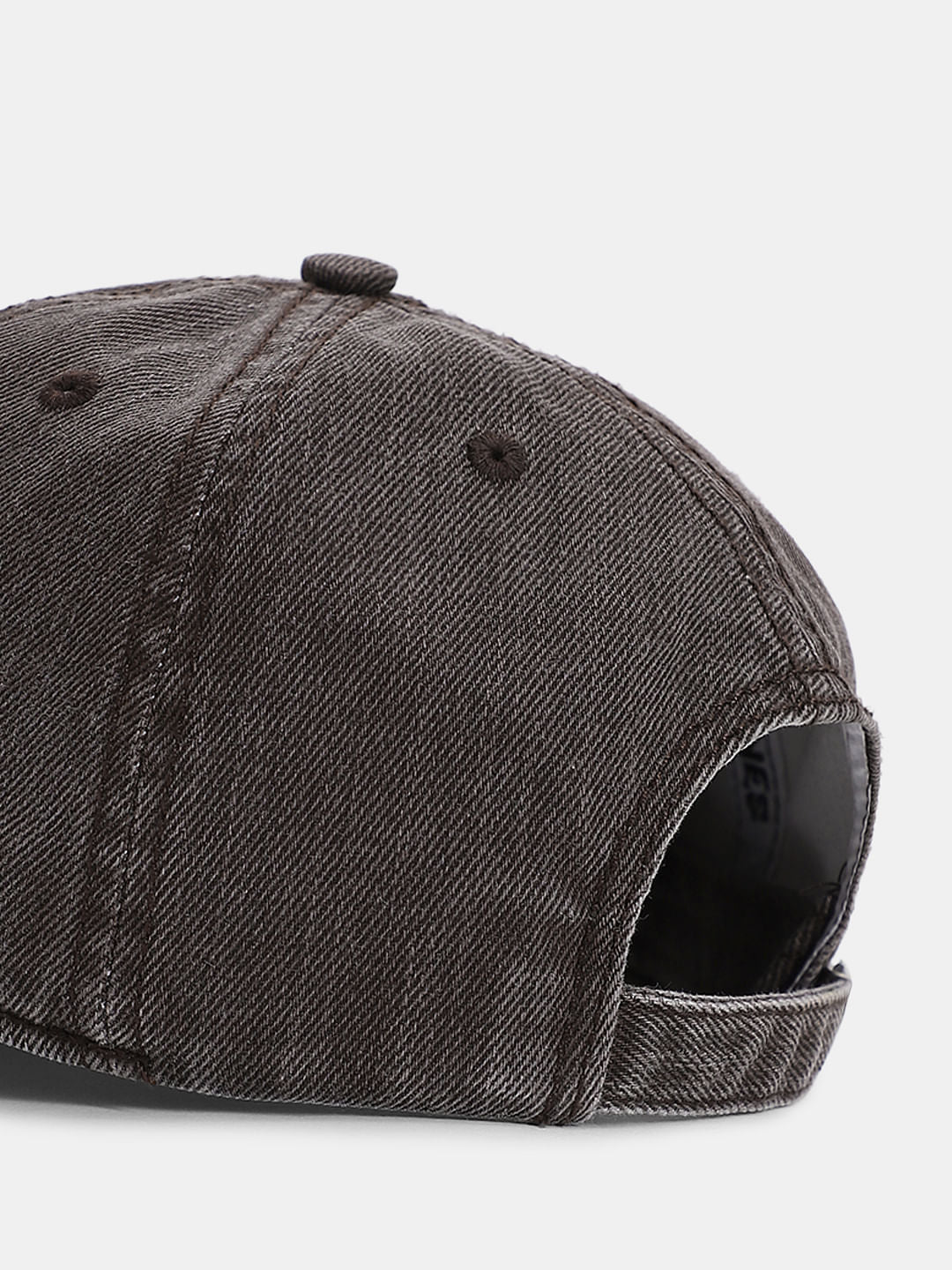 Grey Faded Denim Cap