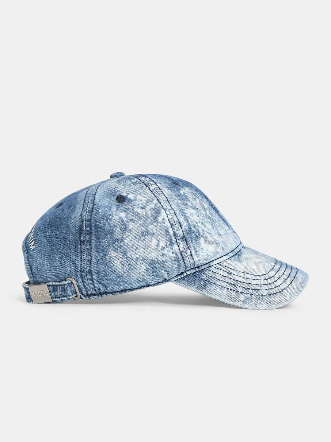 Blue Denim Logo Print Cap