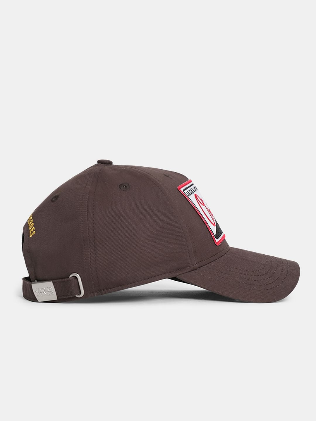 Brown Cotton Printed Cap