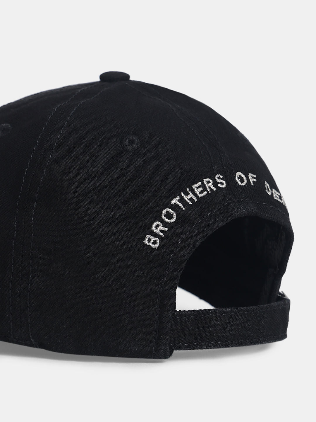 Black Ripped Denim Cap