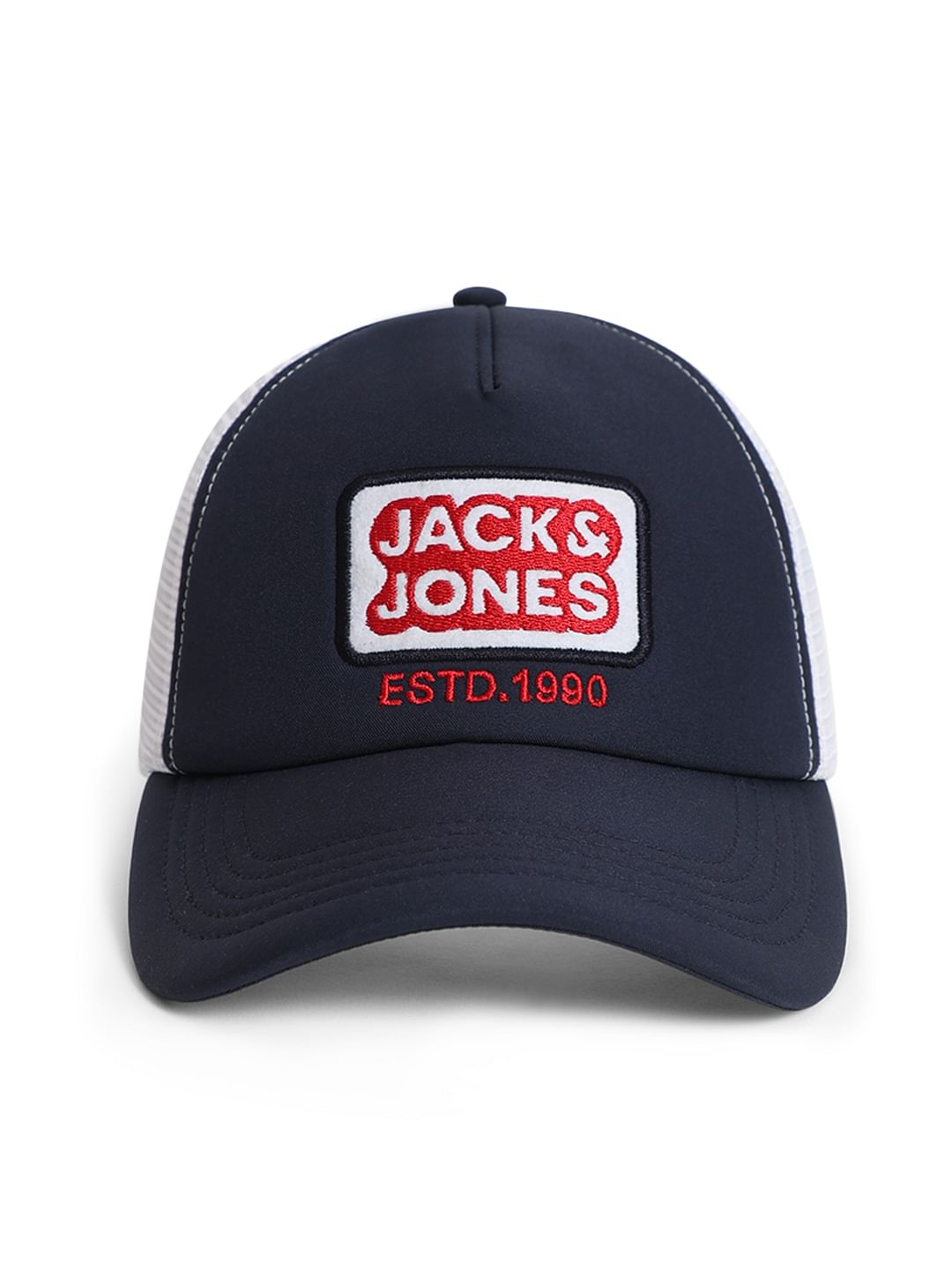 Navy Blue Mesh Trucker Cap