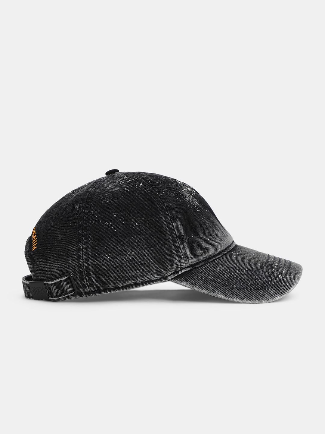 Black Vintage Washed Denim Cap