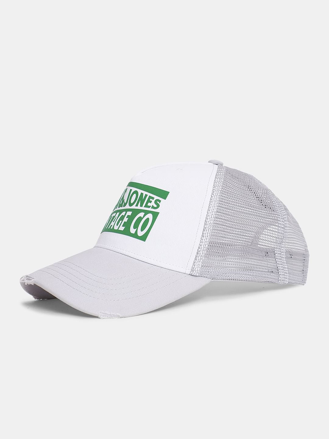 Grey Mesh Detail Trucker Cap