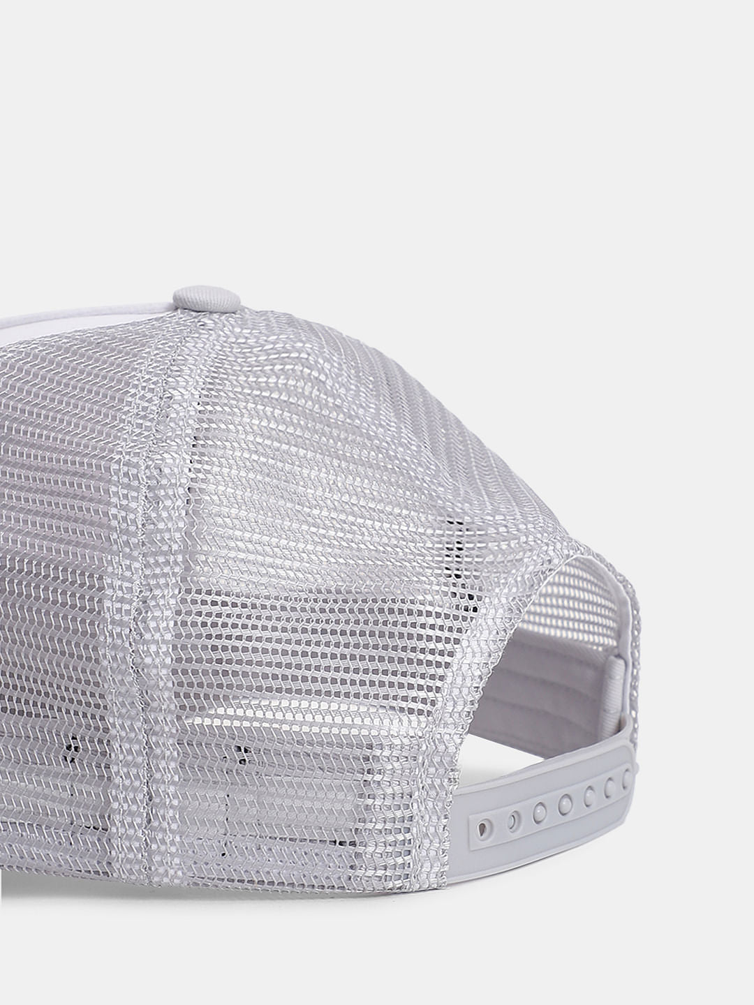 Grey Mesh Detail Trucker Cap