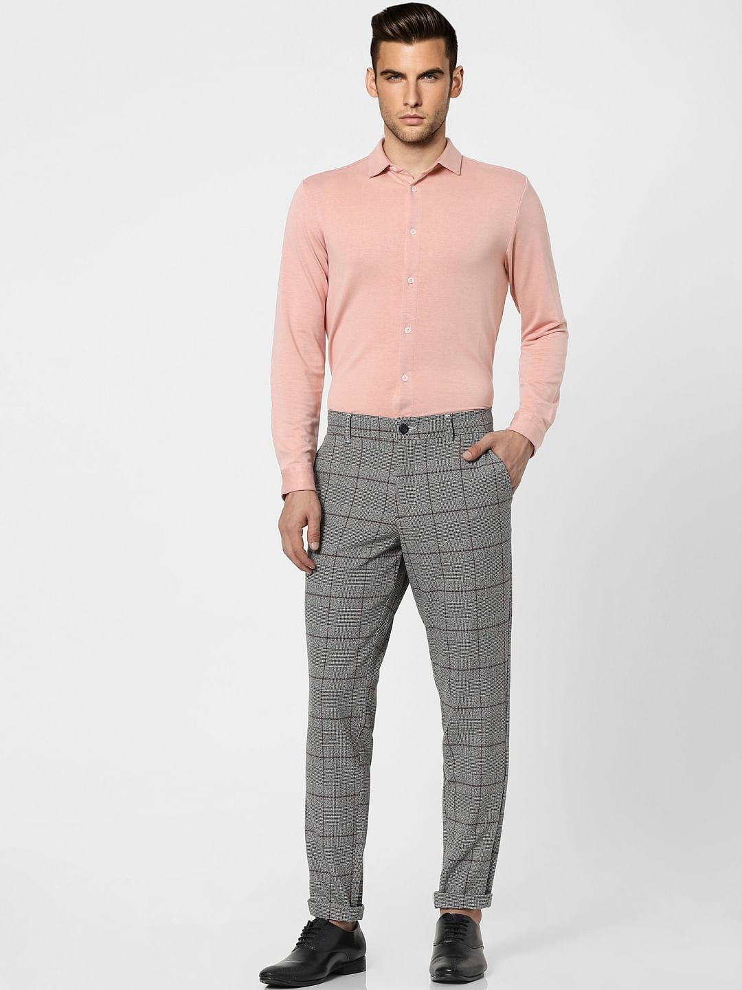 Peach Full Sleeves Shirt