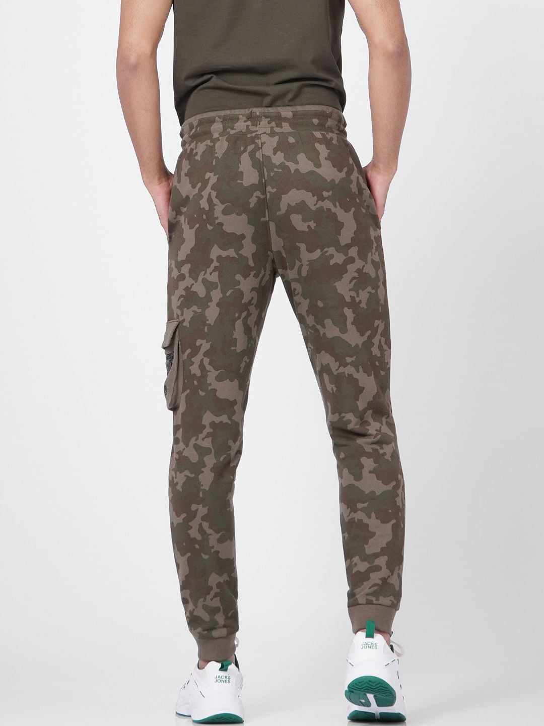 Olive Green Camo Sweatpants