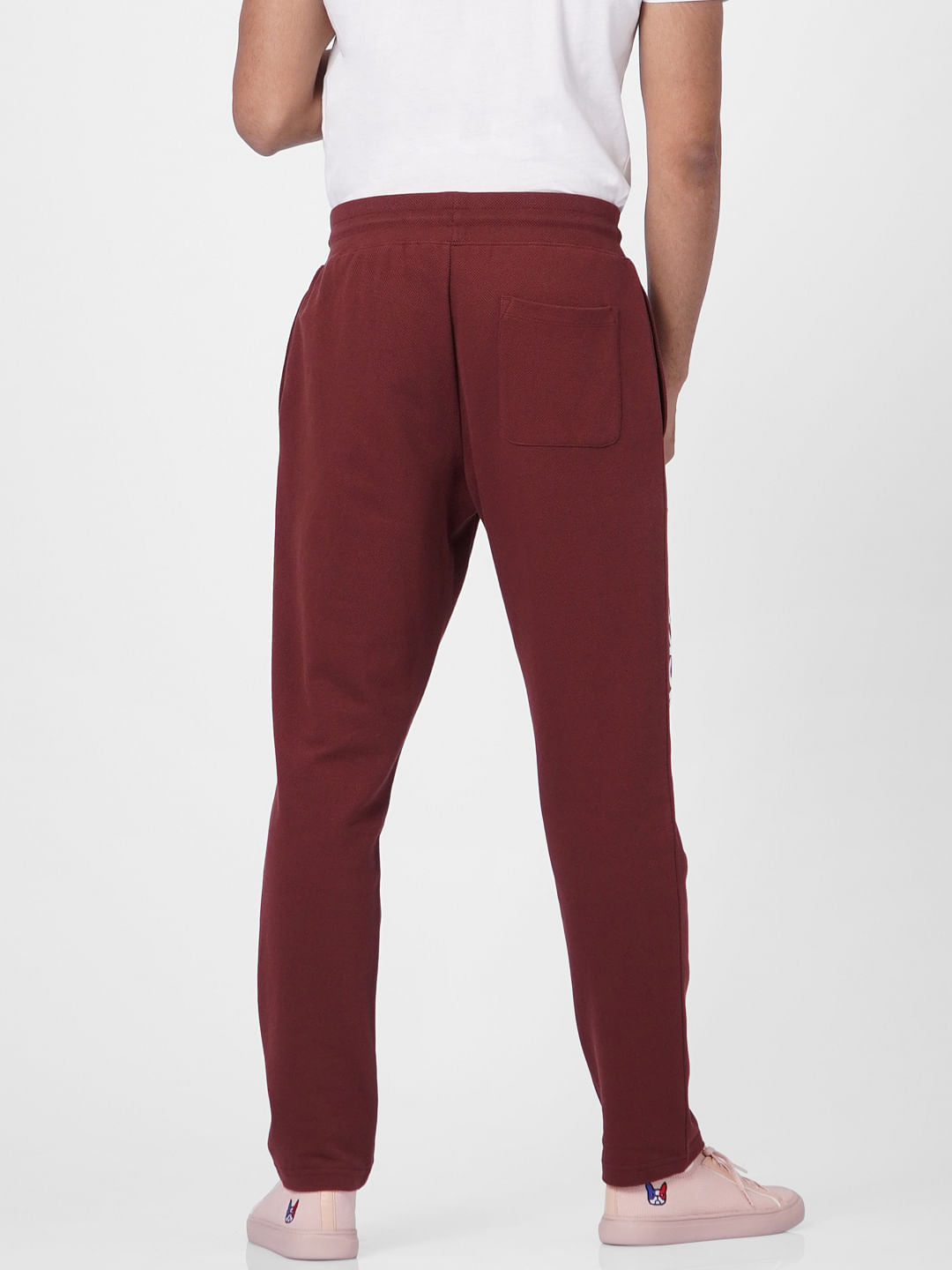 Red Logo Print Sweatpants