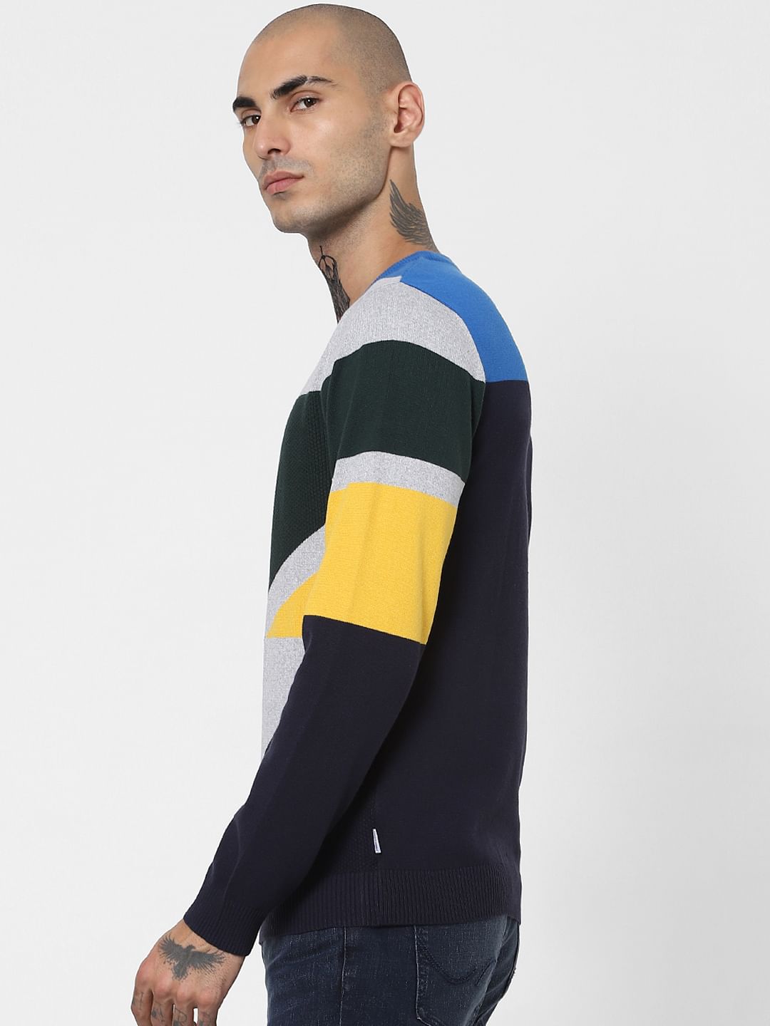 Multi-coloured Colourblocked Pullover
