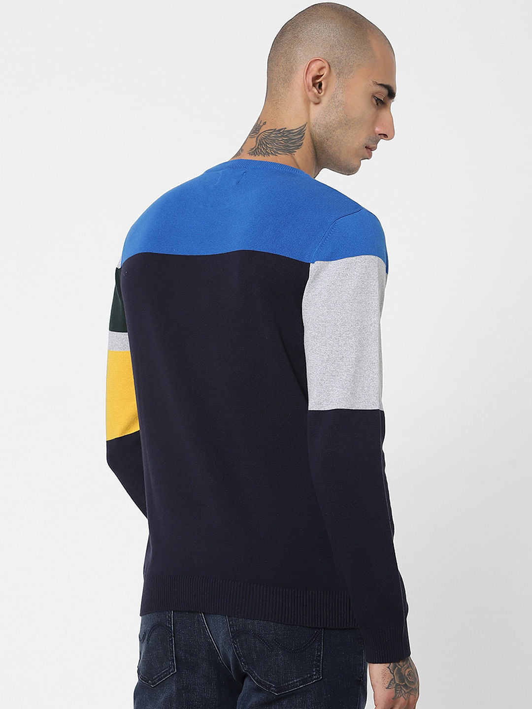 Multi-coloured Colourblocked Pullover