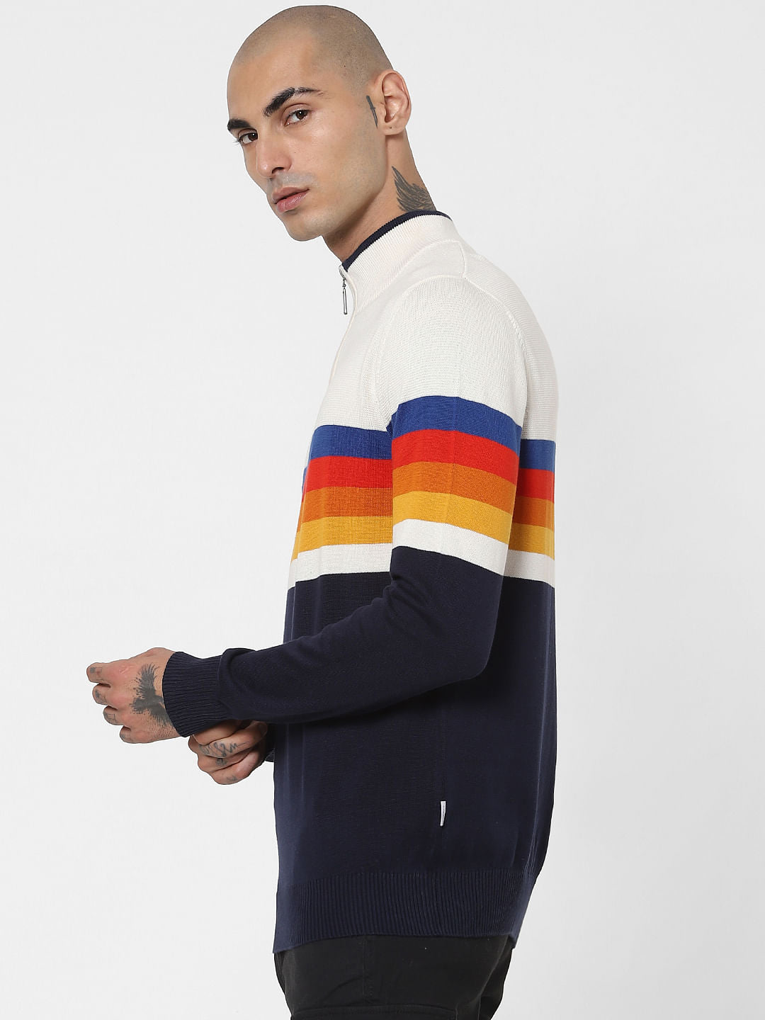 Multi-coloured Turtleneck Pullover