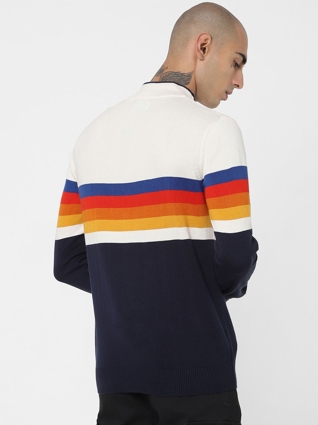 Multi-coloured Turtleneck Pullover